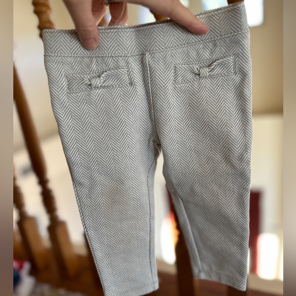 Vintage Janie and Jack 12-18 month houndstooth herringbone stretch pants